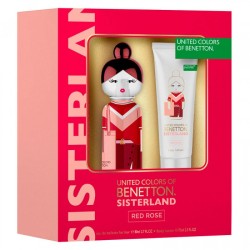 Set Benetton Sisterland Red Rose EDT 2 pzas