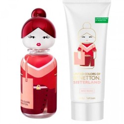 Set Benetton Sisterland Red Rose EDT 2 pzas