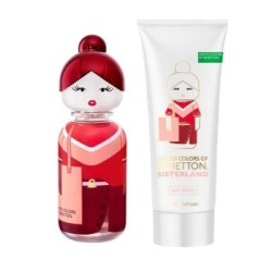 Set Benetton Sisterland Red Rose EDT 2 pzas
